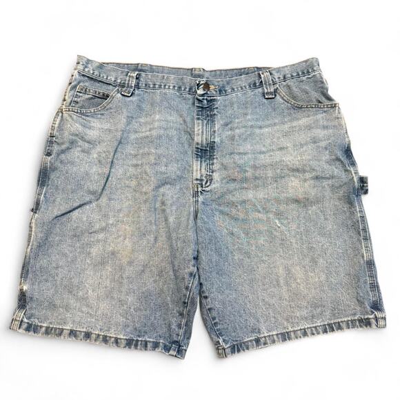 Vintage Wrangler Blue Denim Y2K Grunge Baggy Carpenter Skater Jorts Sz.42 - Picture 3 of 7